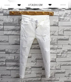 PENDRA Cotton Distressed Streetwear Trousers