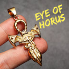 PENDRA Eye Horus Steel Necklace
