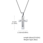 PENDRA Cross Plain Pendant Necklace