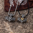 PENDRA Rune Norse Vegvisir Necklace