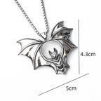 PENDRA Batgoth Vintage Stainless Steel Bat Pendant