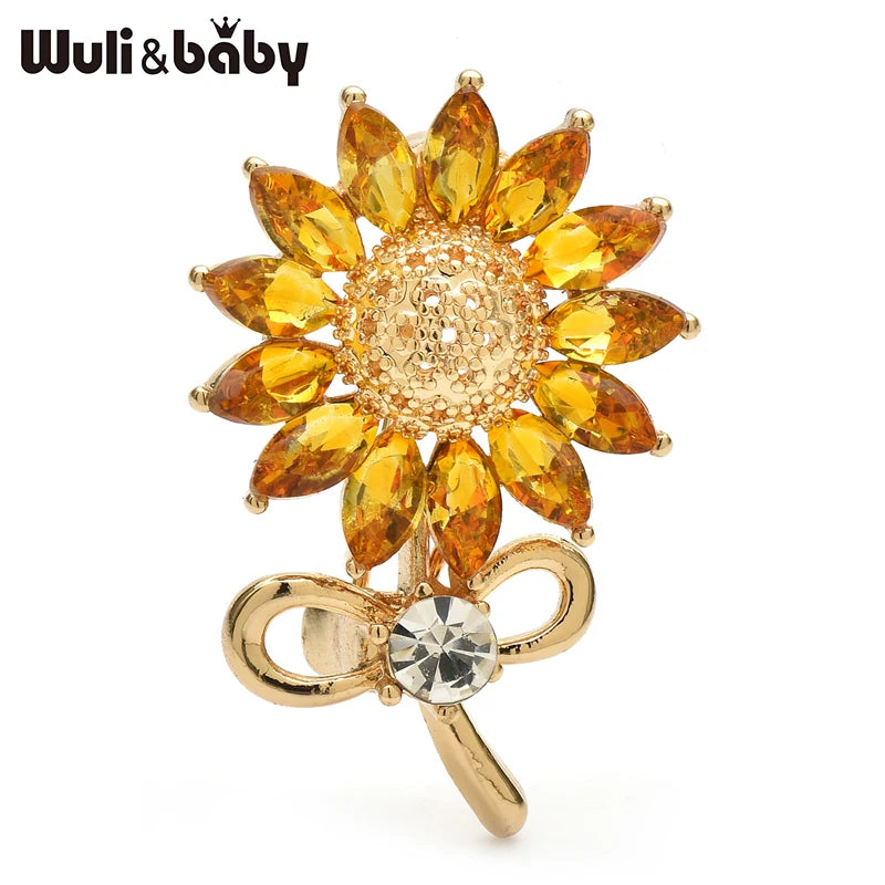 PENDRA Solara Lovely Sunflower Brooch