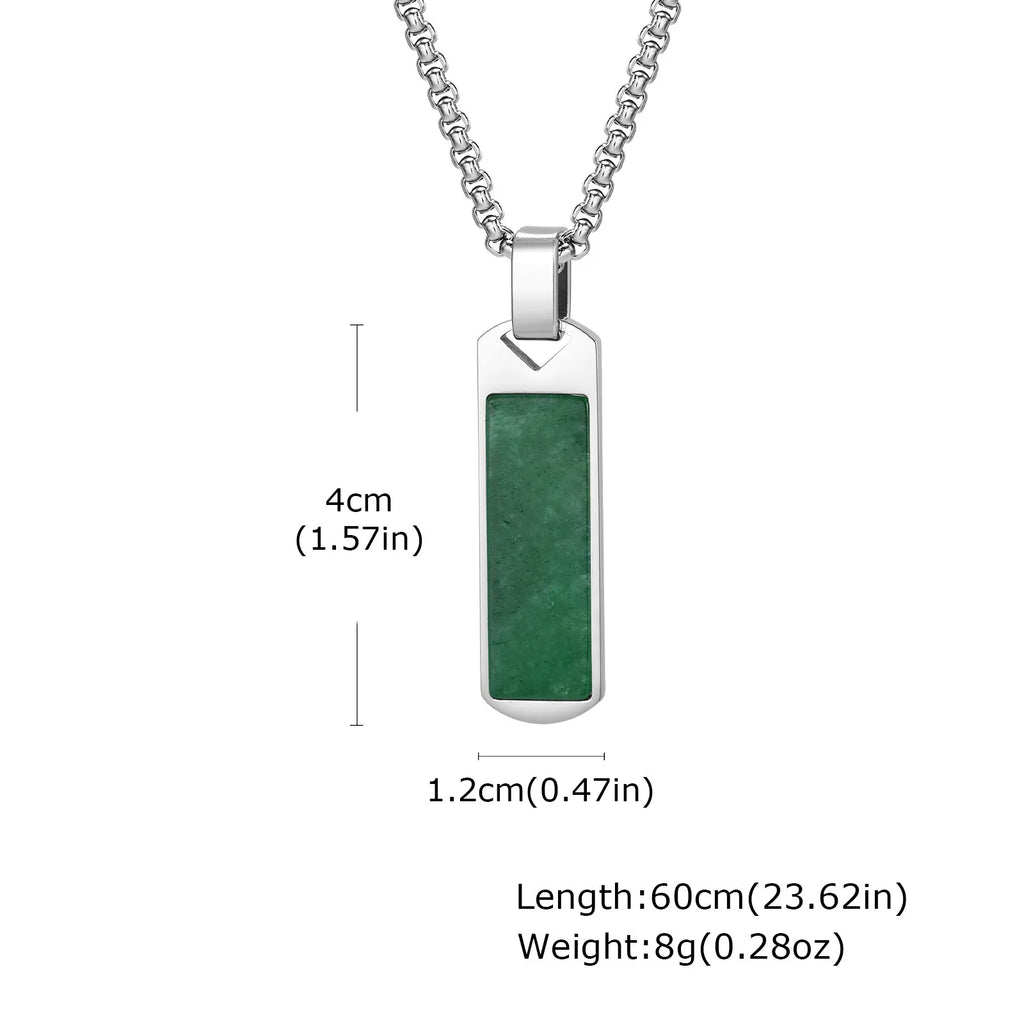 PENDRA Stone Natural Pendant Necklace