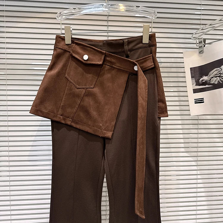 PENDRA Micro Flared Fake Two Pants