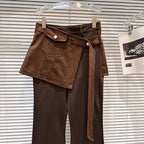 PENDRA Micro Flared Fake Two Pants