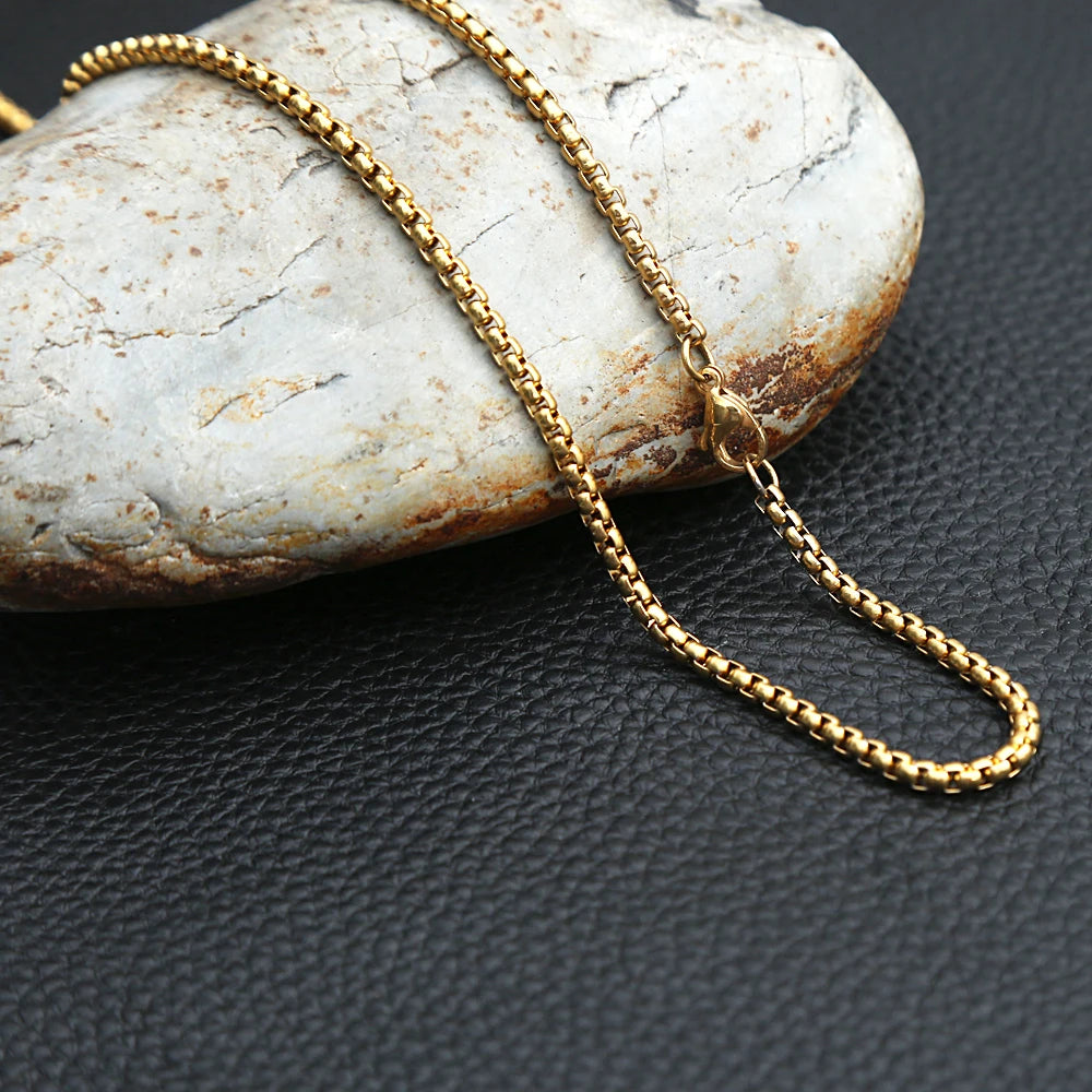 PENDRA Rololink 3mm 316L Stainless Steel Chain Necklace