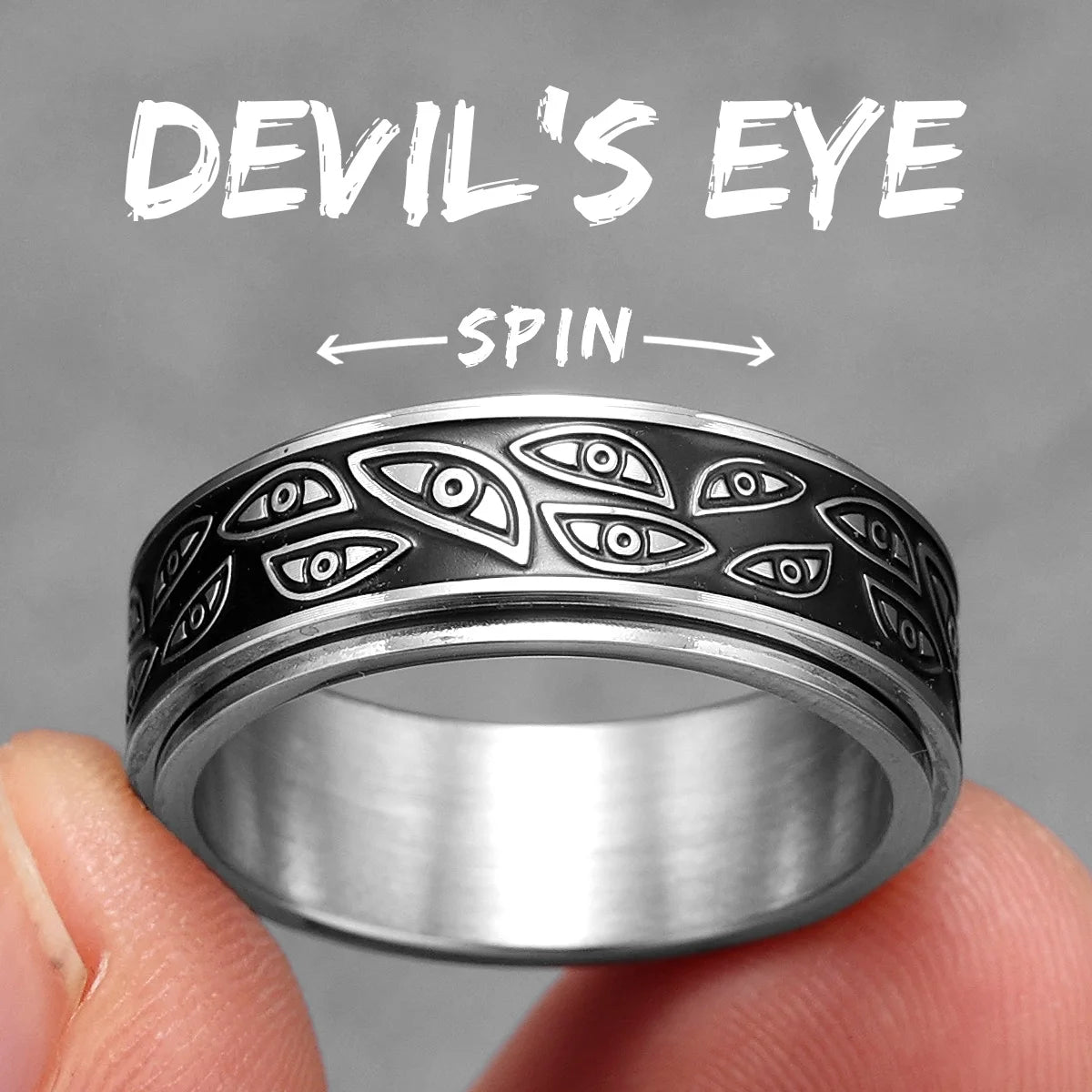 PENDRA Devil Multi Eyes Ring