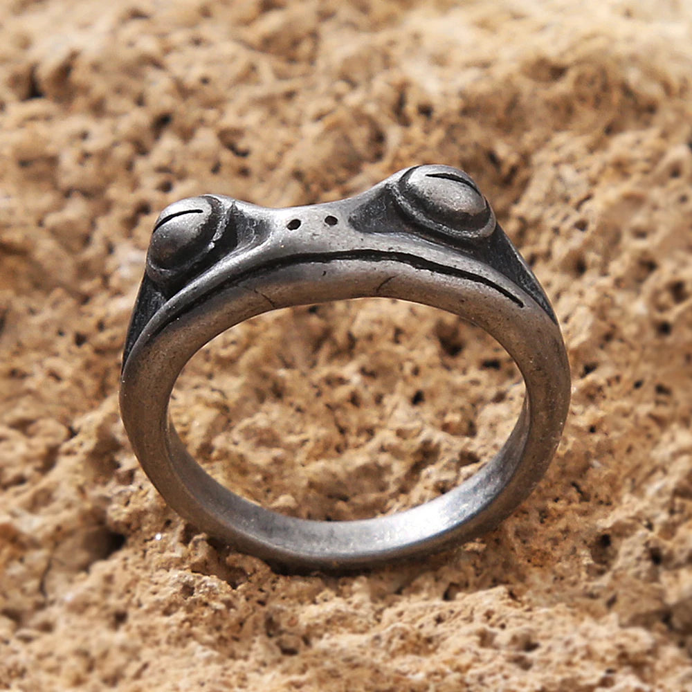 PENDRA Frogforge Stainless Steel Frog Ring