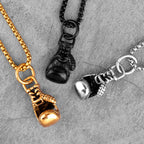 PENDRA Boxing Gloves Boxer Steel Necklace