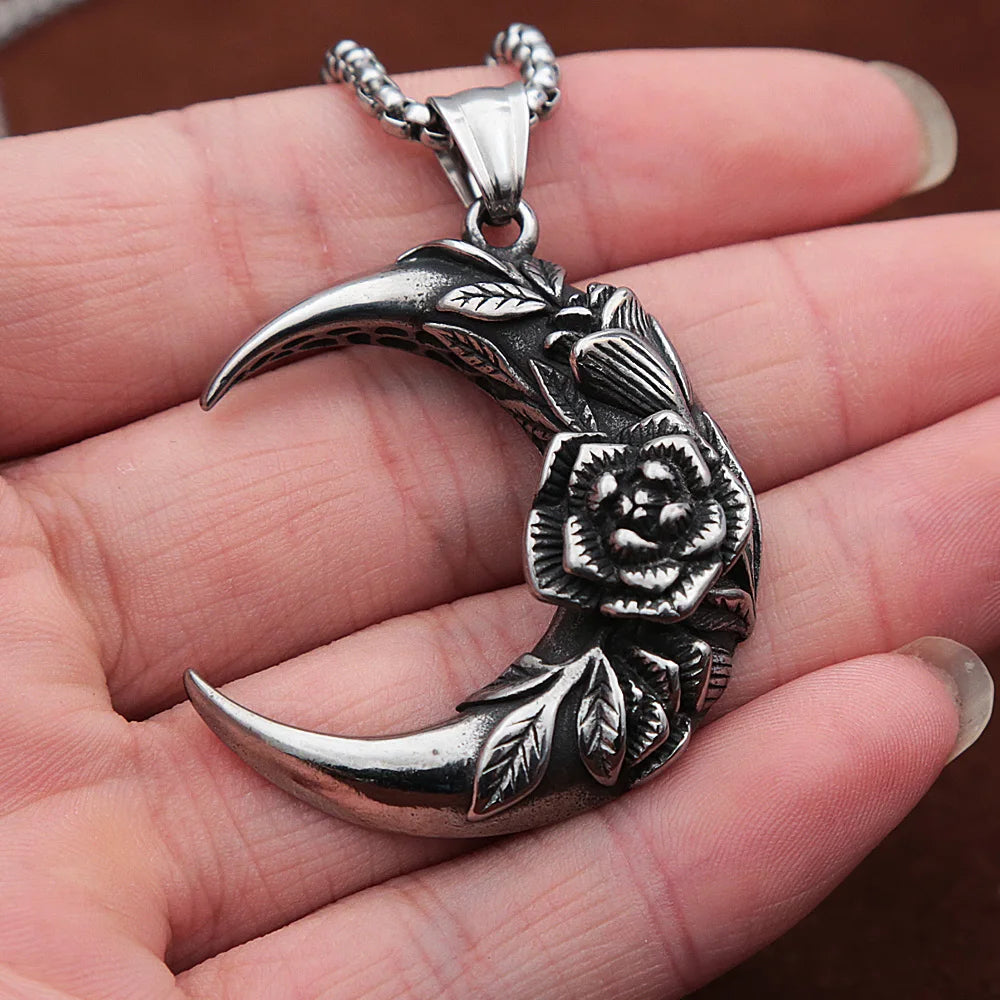 PENDRA Rosalia Stainless Steel Rose Pendant