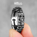 PENDRA Punk Gothic Skull Ring