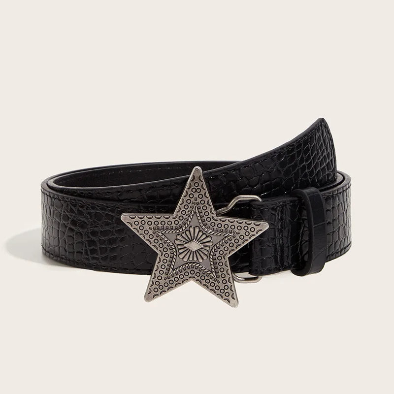 PENDRA Velaine Leather Black Belt