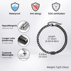 PENDRA Initial Cuban Bracelet