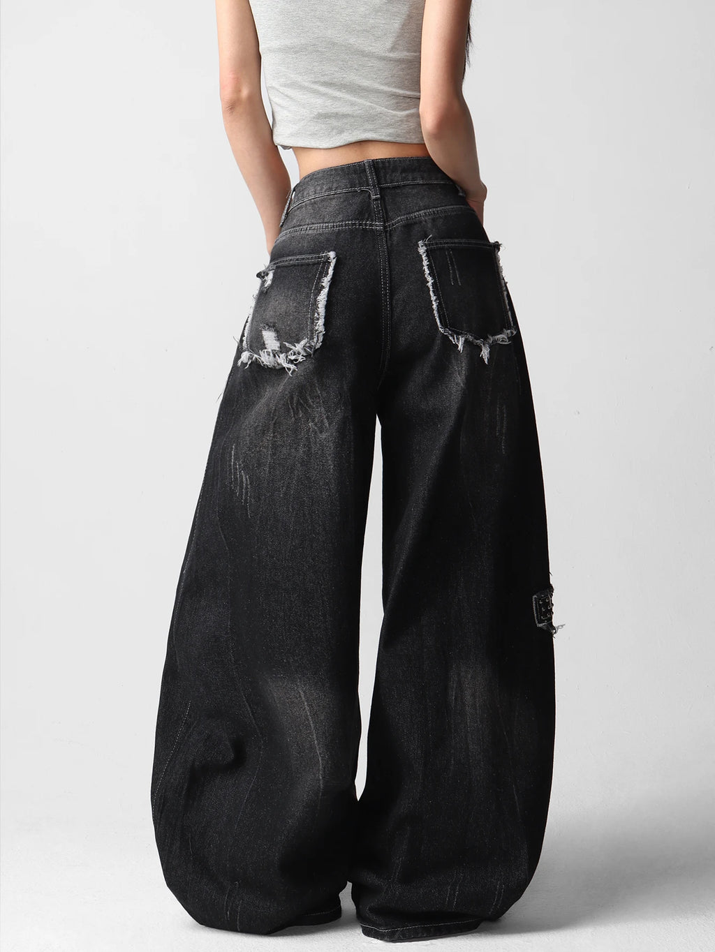 PENDRA American Street Patchwork Jeans
