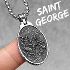 PENDRA Jesus Angel Virgin Steel Necklace