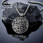 PENDRA Celtic Knot Rune Cross Necklace