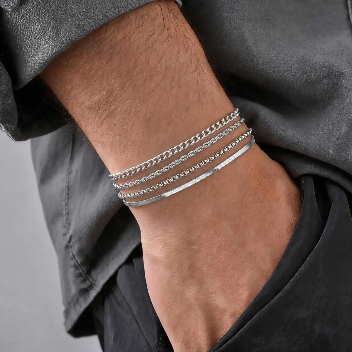PENDRA Snake Silver Bracelet