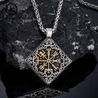 PENDRA Celtic Knot Gold Steel Necklace