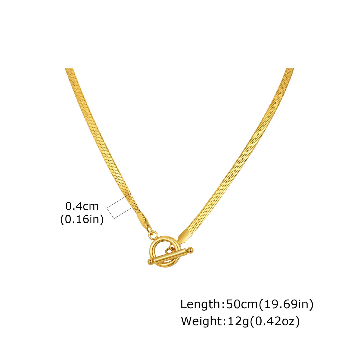 PENDRA Toggle Flat Chain Necklace