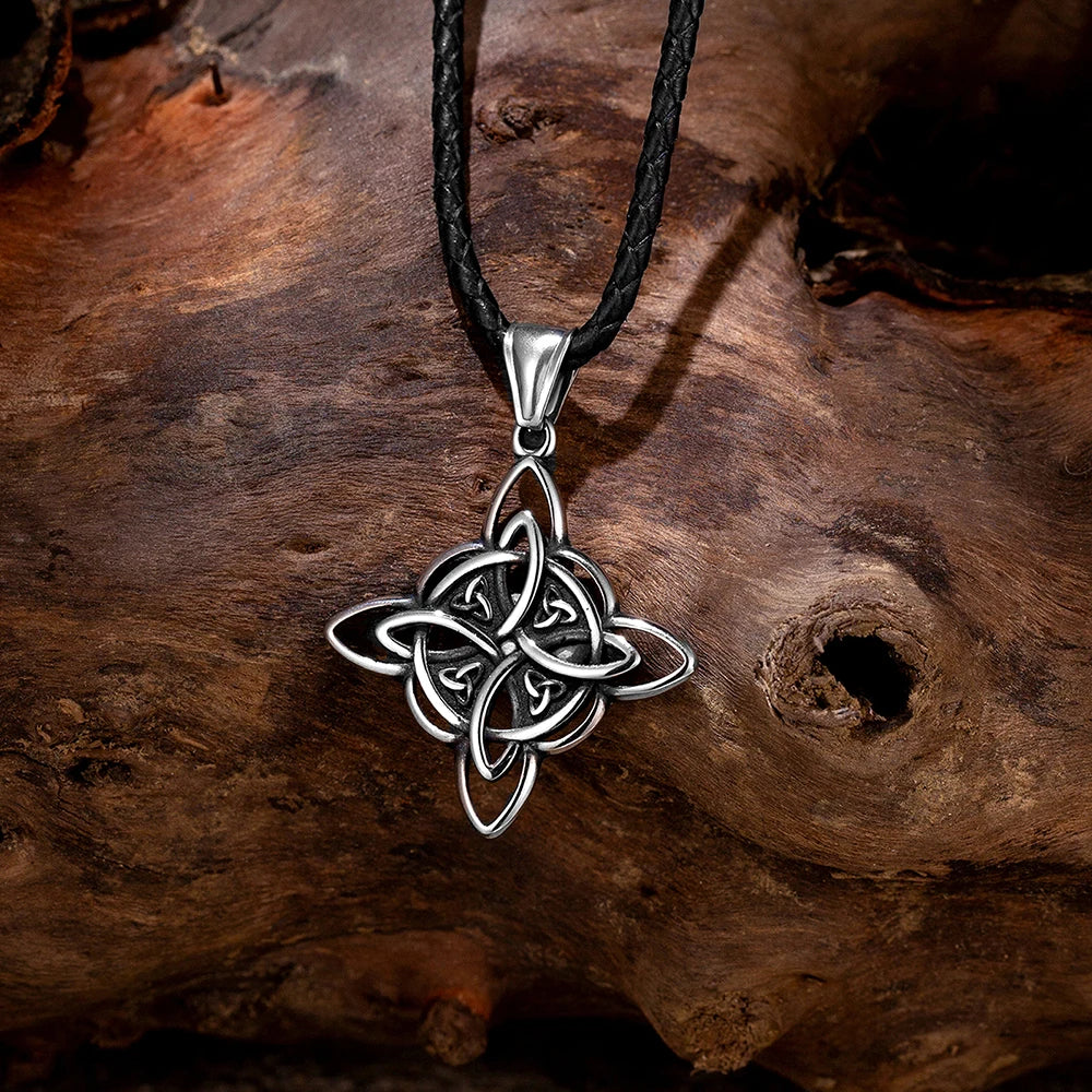 PENDRA Celtic Knot Rune Punk Necklace