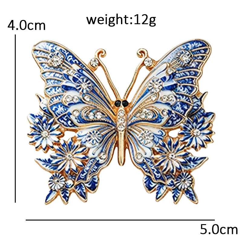 PENDRA Porcelain Animal Collection Brooch