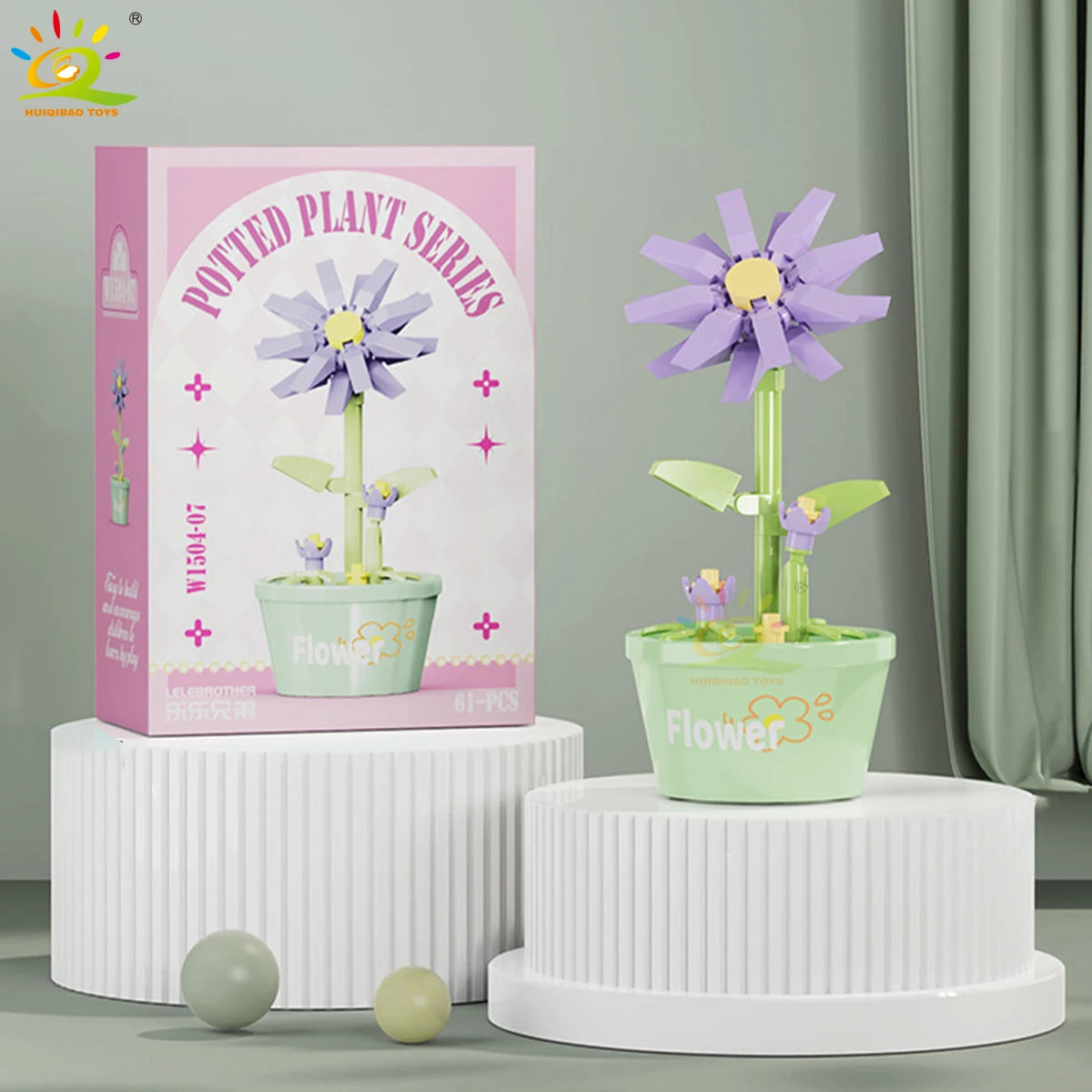 PENDRA Succulent Potted Floral Building Set