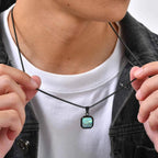 PENDRA Square Abalone Necklace