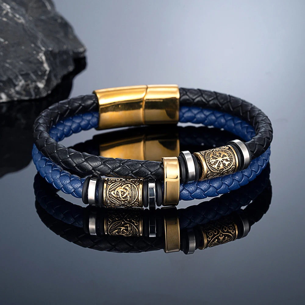 PENDRA Rune Adjustable Leather Bracelet
