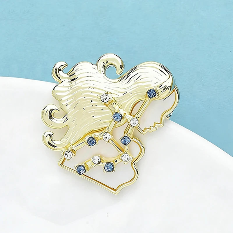 PENDRA Designer Constellations Virgo Brooch