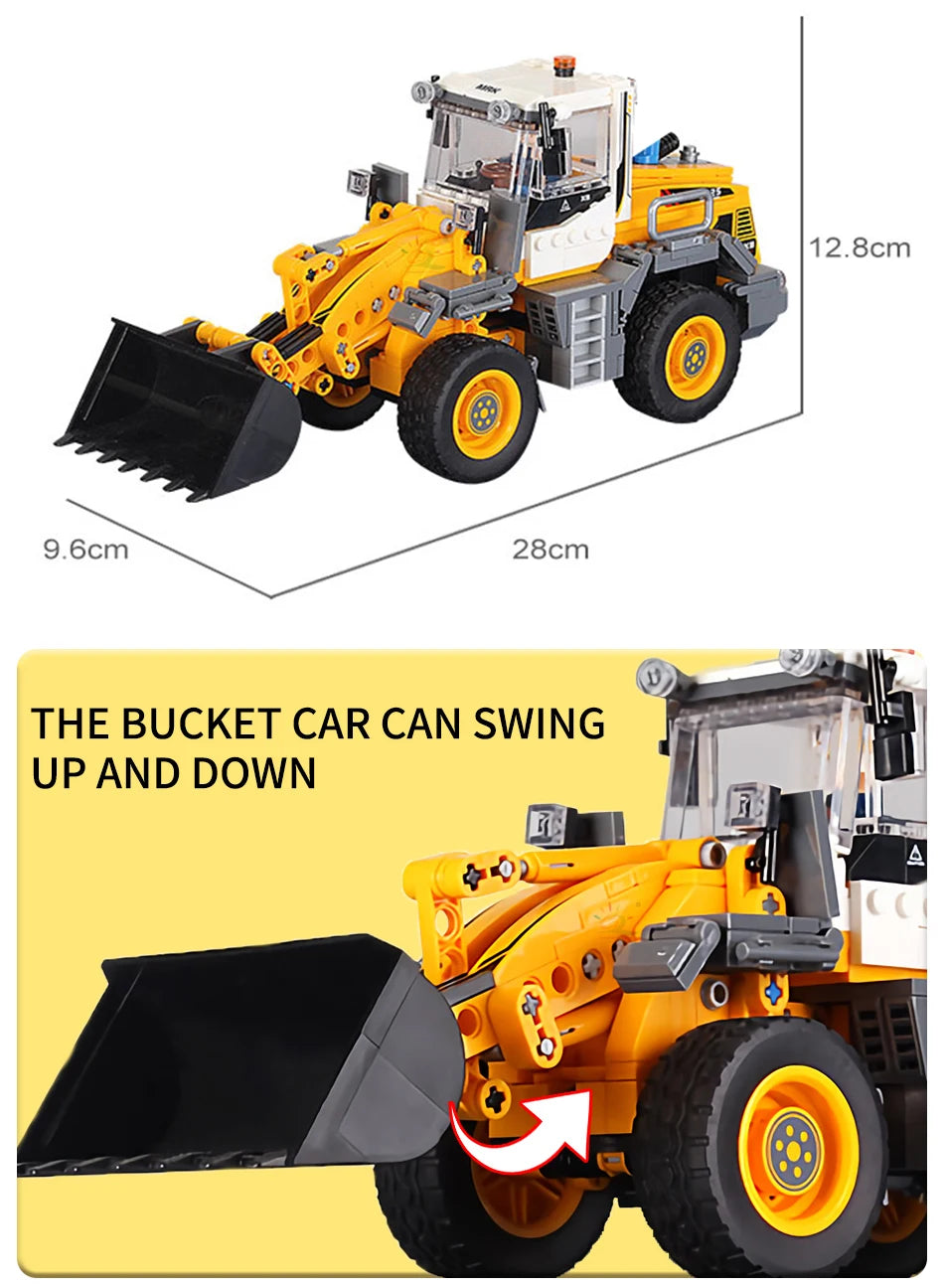 PENDRA Engineering Vehicle Excavator Building Set