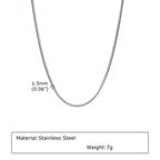 PENDRA Snake Gold Flat Chain Necklace