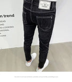 PENDRA Korean Slim Black Jeans