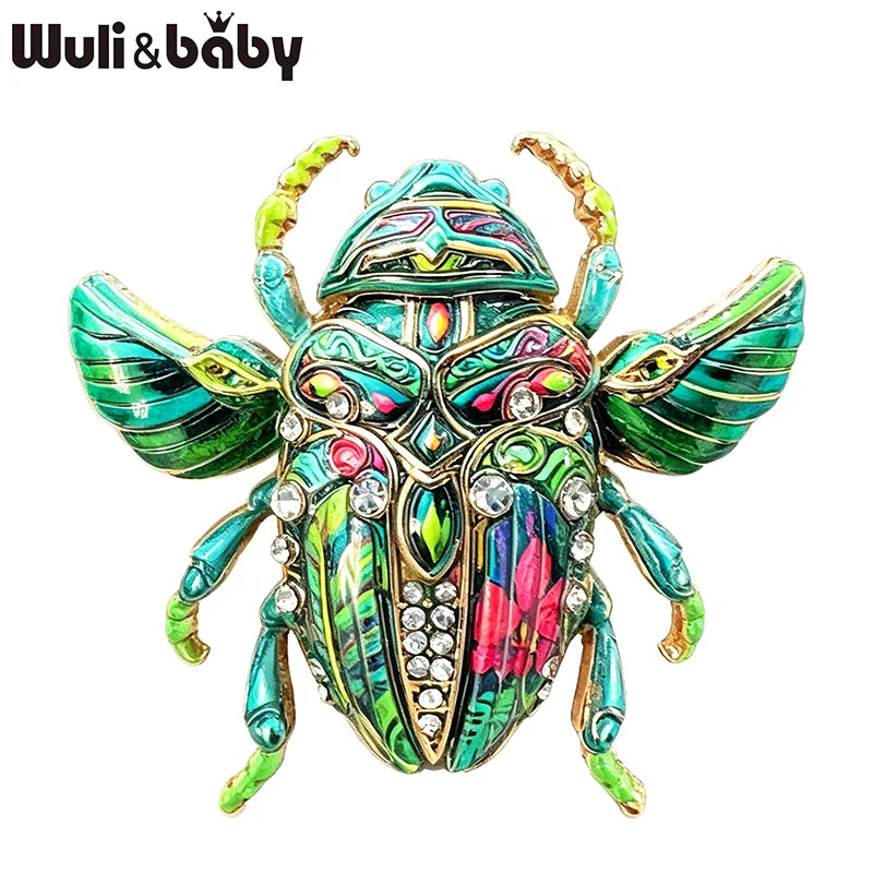 PENDRA Lovely Beetle 4-color Brooch
