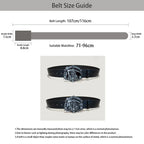 PENDRA Velaellea Leather Skull Gothic Belt