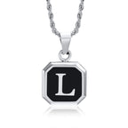 PENDRA Square Twisted Pendant Necklace
