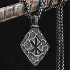 Retro Viking Rune Amulets Men Necklaces Stainless Steel Pendant Chain Women Punk Fashion Jewelry New Accessories Gifts Wholesale