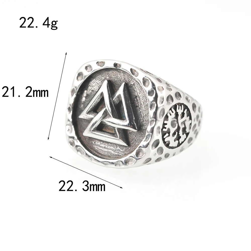PENDRA Rune Steel Ring