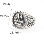 PENDRA Rune Steel Ring