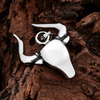 PENDRA Bullforge High Polish Stainless Steel Bull Pendant