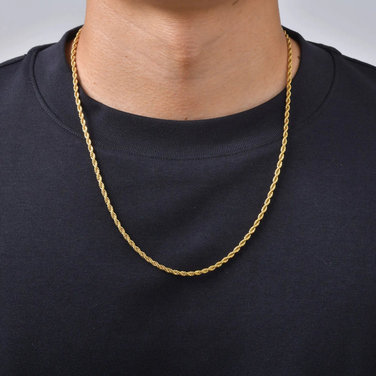 6pcs Stainless Steel Chain Necklace for Men Women,Silver Gold Color Cuban Rope Snake Box Chain Collars,Classic Metal Jewelry Set