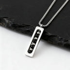 PENDRA Bar Silver Pendant Necklace