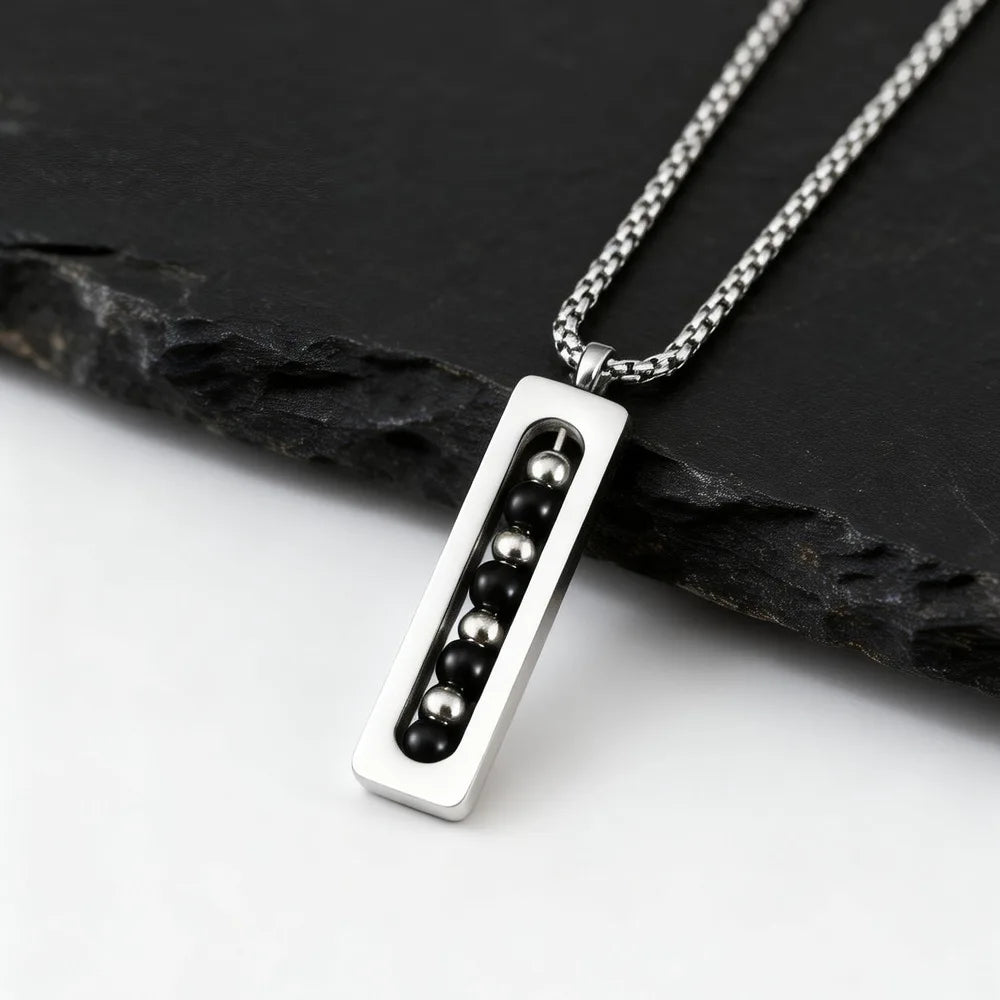 PENDRA Bar Silver Pendant Necklace