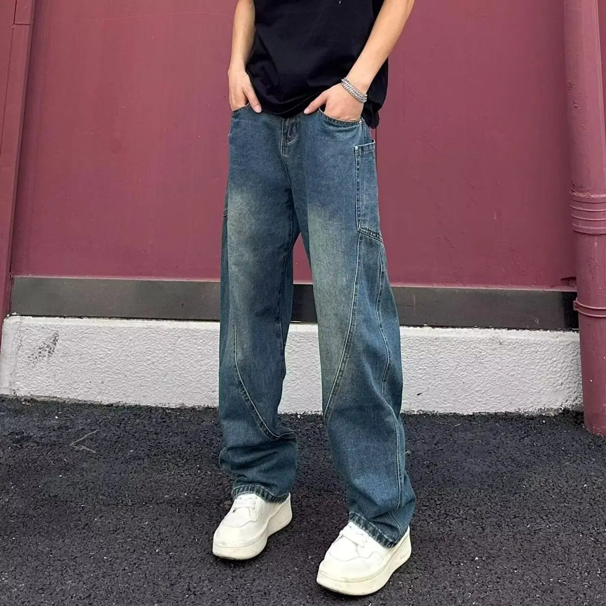 PENDRA Straight Cargo Jorts Pants
