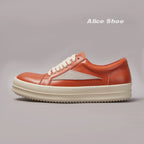 PENDRA Orange Cow Orange Cow-Leather Low-Top Edition 2 Platform Sneakers