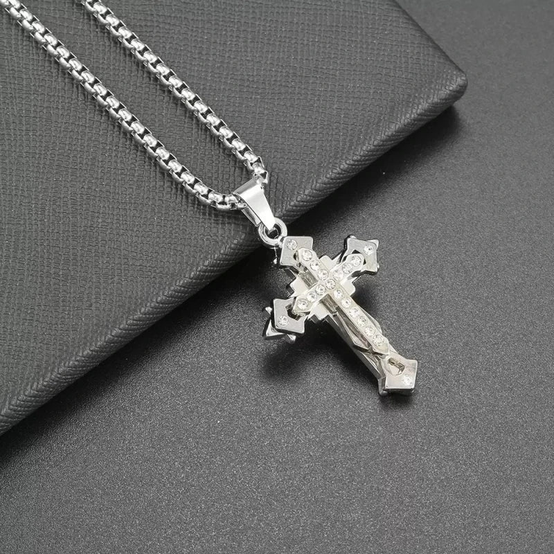 PENDRA Crosssteel Titanium Steel Cross Pendant