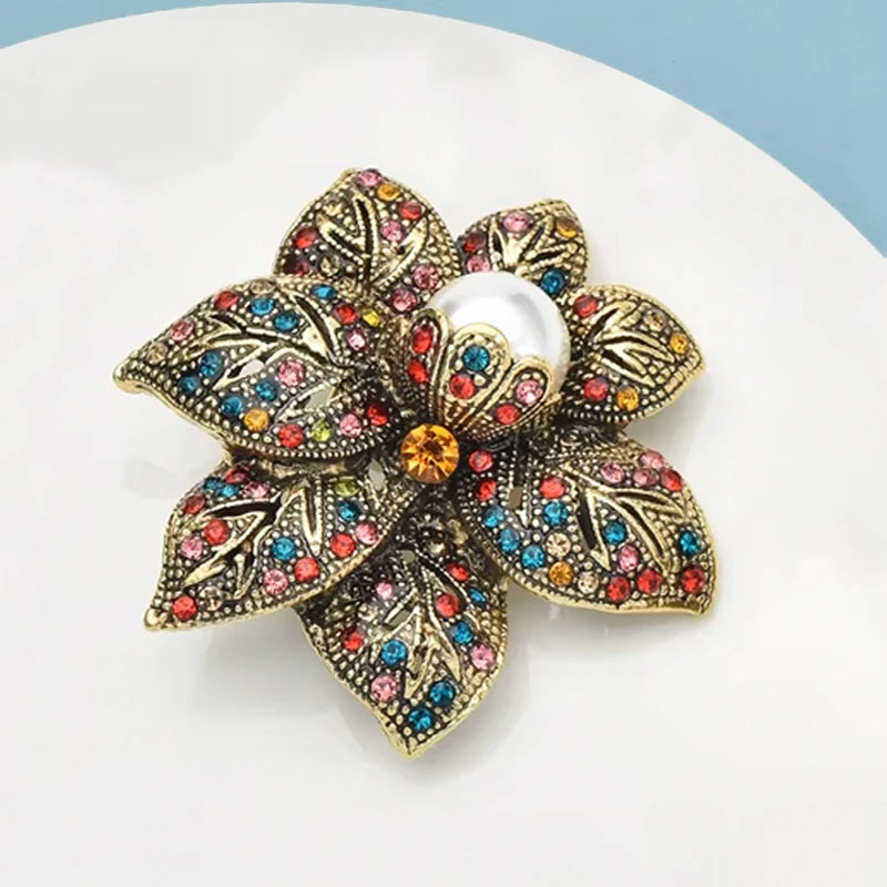 PENDRA Floravie Vintage Floral Brooch