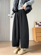 PENDRA Wide Leg Waist Straight Pants