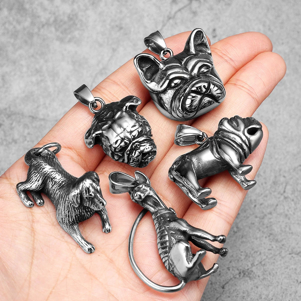 PENDRA French Bulldog Steel Necklace