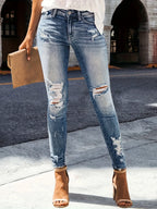 PENDRA Ripped Tight Waisted Jeans