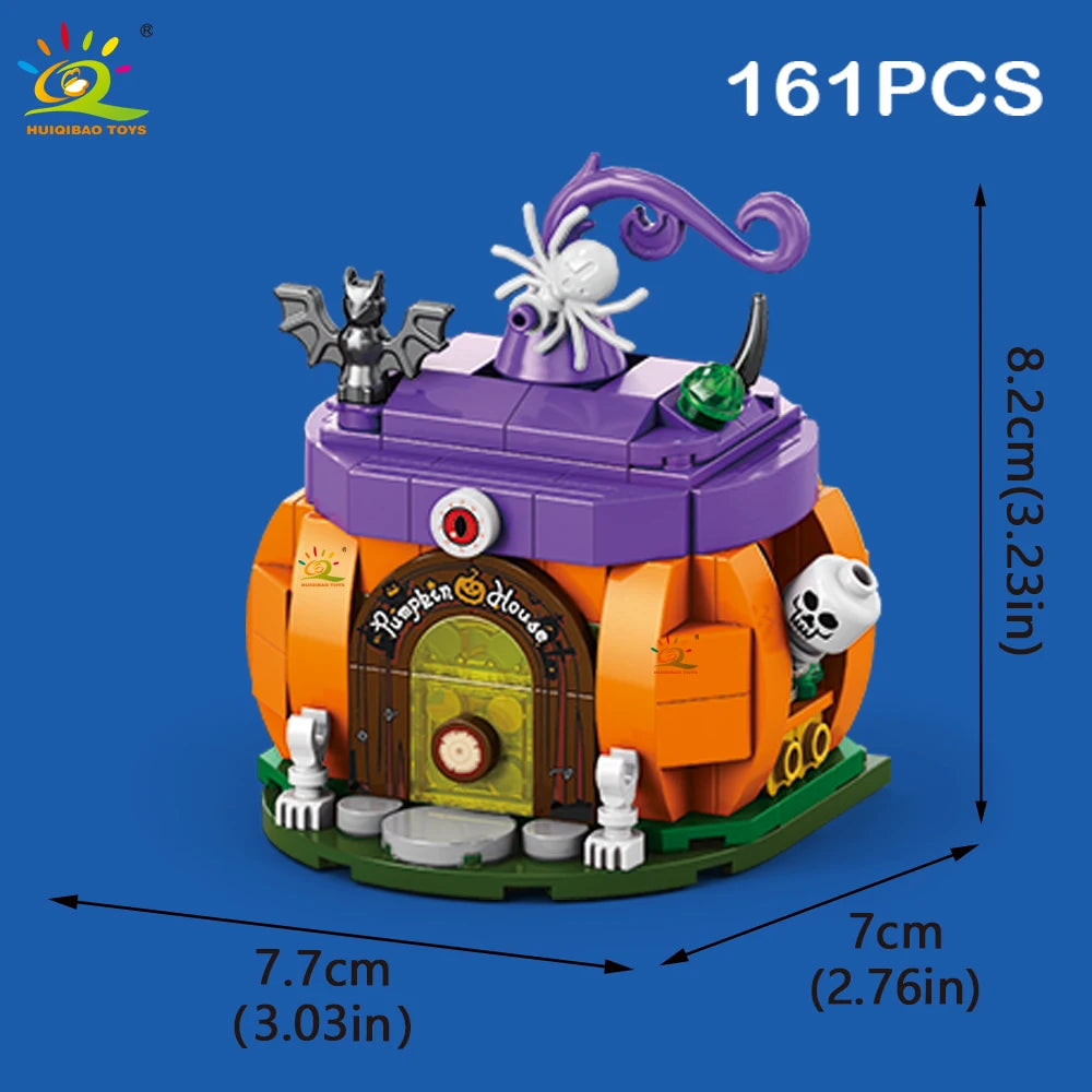 PENDRA Pumpkin Ghost House Building Set